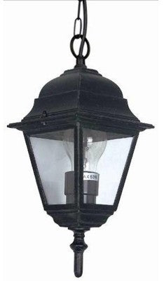 LANTERNA PLAFONIERA APPLIQUE DANUBIO CON CATENA CM.15x15x97 h