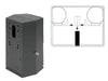 ATTACCO ATTACCHI 2 BRACCI PER PALI SFERE GLOBO CM.74x77xH142 ILLUMINAZIONE