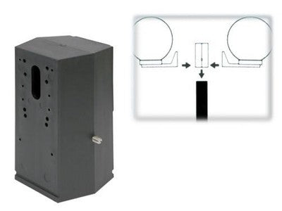 ATTACCO ATTACCHI 2 BRACCI PER PALI SFERE GLOBO CM.74x77xH142 ILLUMINAZIONE