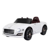 Macchina Elettrica per Bambini Bentley con 2 Portiere Guida Manuale e Telecomando, Fari e Suoni, 108x60x43cm, Bianco FG4370-045FG4