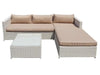 SET RATTAN SALOTTINO AD ANGOLO RELAX MORNING DIVANO 2POSTI CHAISE LONGE E TAVOLO