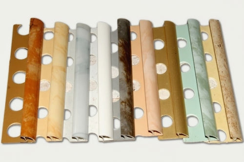 PROFILO PER PIASTRELLE JOLLY IN PVC MM. 10 MARMORIZZATO H. CM. 250 PZ.10