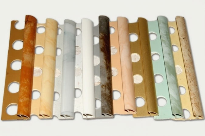 PROFILO PER PIASTRELLE JOLLY IN PVC MM. 10 MARMORIZZATO H. CM. 250 PZ.10