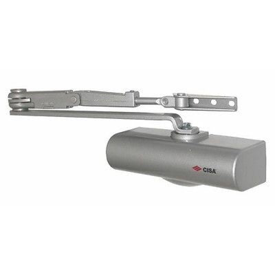 SPINGIPORTA CHIUDIPORTA AEREO ARGENTO C1416.03 CISA SPINGIPORTA COLORE ARGENTO