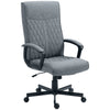 Sedia da Ufficio Girevole con Funzione Dondolo e Altezza Regolabile, 65x72x102-112.5cm, Grigio PL8921-605V00CGPL8