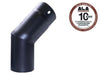 GOMITI CURVE ALA 2MM AETERNUM NERO 45 D.CM. 12-13-14-15-16 STUFE CANNE FUMARIE