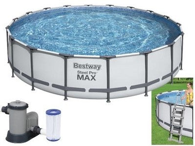 PISCINE FUO TONDA CON TELAIO D.549 H.122 CON POMPA ART. 56462 PISCINE FUORITERRA