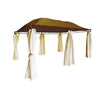 GAZEBO ACCIAIO CON TELI LATERALI BARBADOS 400x300xHmax 265 CM ARREDO GIARDINO