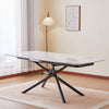 Tavolo Canopus con sistema ad apertura rotante, design moderno, 130/190 x 90 x h 76 cm