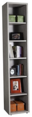 LIBRERIE LIBRERIA PRATICO CM. 35,7X44X217H CEMENTO
