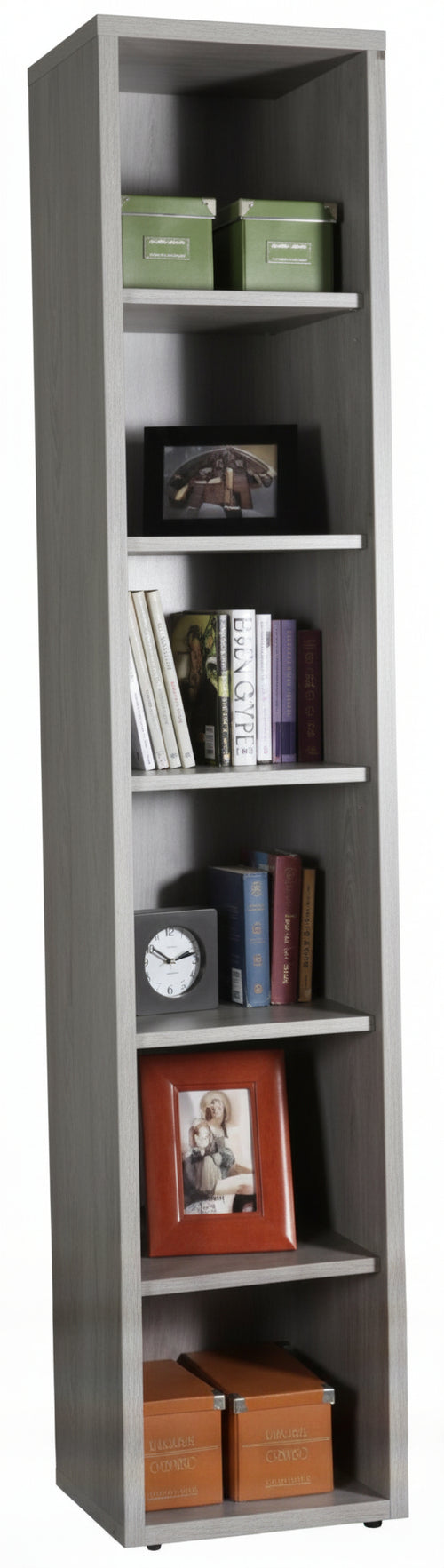 LIBRERIE LIBRERIA PRATICO CM. 35,7X44X217H CEMENTO