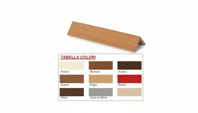 PARASPIGOLO IN PVC ESPANSO MM. 25X25 SPESSORE MM. 3 METRI PZ. 10