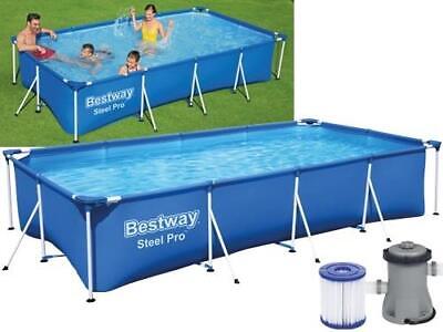 PISCINA RETTANGOLARE 399X211XH81 ART. 56424 BESTWAY PISCINE FUORITERRA