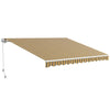 Tenda da Sole per Esterno Avvolgibile a Bracci con Apertura a Manovella, 350x250 cm, Giallo QW6840-174V00YLQW6