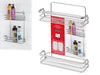 MENSOLE DOCCIA FRANCY 2.0 A 2 RIPIANI CM. 26x10xH35 ARREDO BAGNO