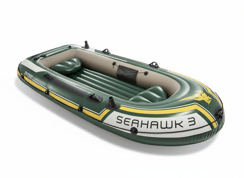 GOMMONE CANOTTO GONFIABILE SEAHAWK INTEX 3 POSTI CM. 295X137X43H