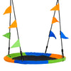 Altalena Rotonda a Nido per Bambini di +3 Anni per Giardino, Esterni, Interni, Cameretta, Multicolor Φ100x120-180Acm DF7344-031DF7