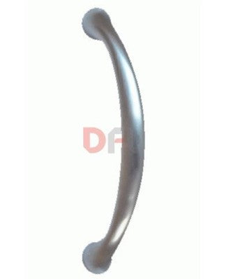 MANIGLIONE FLEXA MANIGLIA PORTE PORTONI CANCELLI IN OTTONE CROMATO SATINATO CM23