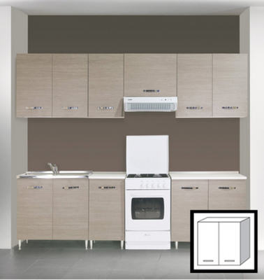 KIT CUCINA PENSILE 2 ANTE CM. 80X30X72H OLMO