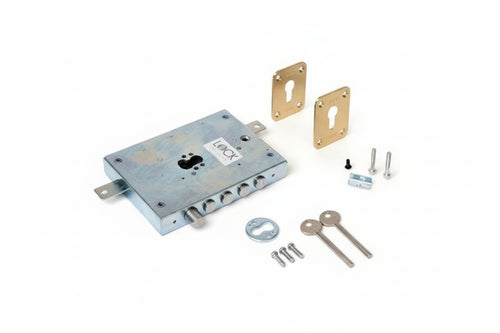 SERRATURA TRIPLICE PER PORTE BLINDATE MM.150,5x206 ENTRATA 70MM MODELLO NE42 7