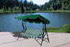 DONDOLO IN ACCIAIO 3 POSTI VERDE CM. 170X110X153H
