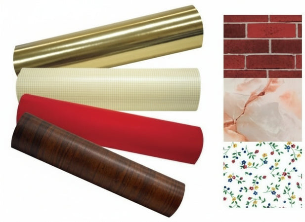 PLASTICA ADESIVA LARGHEZZA CM. 45 LUNGHEZZA MT. 20 DIVERSE FANTASIE ADESIVI