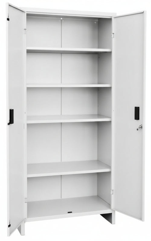 ARMADIETTO ARMADIO TUTTO PIANI METALLO ALTO RIPIANI MENSOLE FERRO 100X40X H180CM