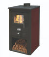 STUFA A LEGNA PALLADE MILLE 13 KW COLORE NERO/BORDEAUX O NERO/AVORIO 110 KG