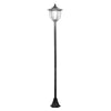 Lampione da Esterni con 6 Luci Led e Pannelli Solari Impermeabile Accensione Automatica Durata 6 Ore Altezza 177cm  XC3B30-006XC3