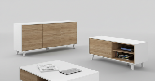 MOBILE BUFFET CREDENZA ZAIKEN 3 ANTE CM. 154X41X75H SUPER OFFERTA