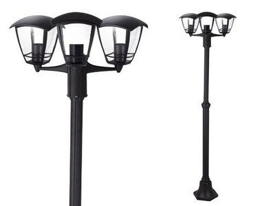 LANTERNE LANTERNA LAMPIONE ILLUMINAZIONE SELENE A 3 LUCI SU PALO H.183