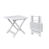 TAVOLO TEVERE PIEGHEVOLE cm. 79x72x70 h col. Bianco