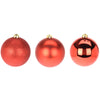 Palline per albero di Natale decorato, in Polipropilene, color Rosso, da Ø 14 cm, 6 pezzi