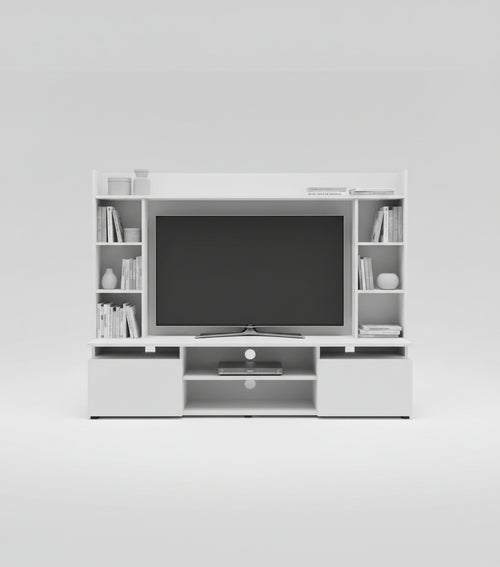 KIT PARETE ATTREZZATA LIVING SILVER CM. 165X150X40 ROVERE