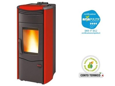 TERMOSTUFA STUFE A PELLETS MELINDA 14 NORDICA EXTRAFLAME POTENZA 14.1Kw