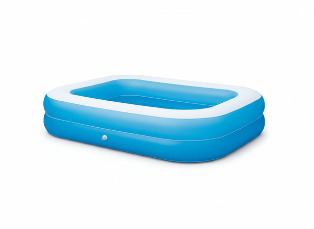 PISCINA FUORITERRA GONFIABILE RETTANGOLARE 2 ANELLI 262x175x56H CM. INTEX