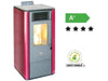 STUFE A PELLET QUEEN 12 CANALIZZATA POTENZA Kw/h 8,7 CM. 44X44X102 BORDEAUX