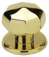 POMOLO POMO PER PORTA PORTONCINI OTTAGONALE OTTONE LUCIDO VERNICIATO MM.70