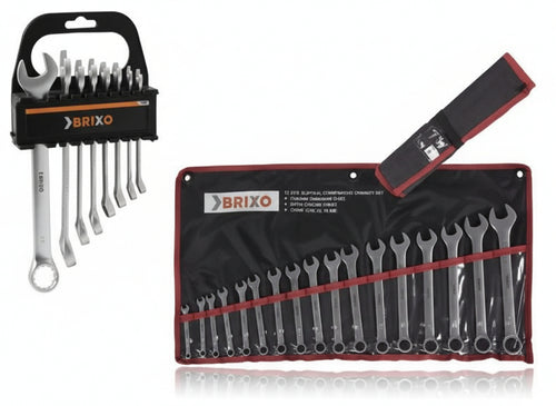 CHIAVI COMBINATE BRIXO IN SERIE MISURE 6-24 PZ. 17 UTENSILI