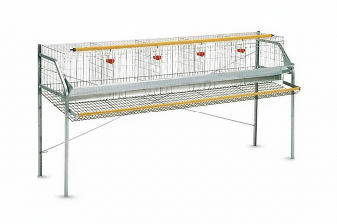 GABBIA GALLINE OVAIOLE 1 PIANO CM. 207x61x100H