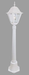 LAMPIONE DA GIARDINO ESTERNO ILLUMINAZIONE NEW YORK UNA LUCE CM. 110H BIANCO
