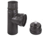RACCORDI TUBI A T ALA PELLET PER STUFE RISCALDAMENTO FUMISTERIA 8 - 10 CM