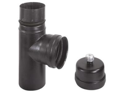 RACCORDI TUBI A T ALA PELLET PER STUFE RISCALDAMENTO FUMISTERIA 8 - 10 CM