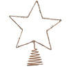 Puntale a forma di Stella, con 60 luci MicroLED per Albero di Natale, 25 cm