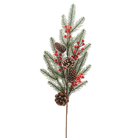 Ramo decorativo con Bacche Rosse per composizioni floreali da 73 cm