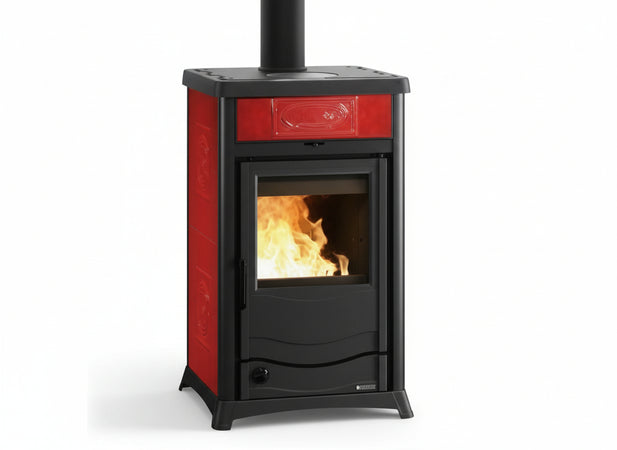 TERMOSTUFE A LEGNA ROSSELLA PLUS EVO DSA 4.0 NORDICA POTENZA 11Kw - CM.56x54xH91