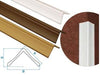 60 MT PARASPIGOLI PVC ORNAMENTALI BARRA DA 3 MT BIANCO NOCE FRASSINO
