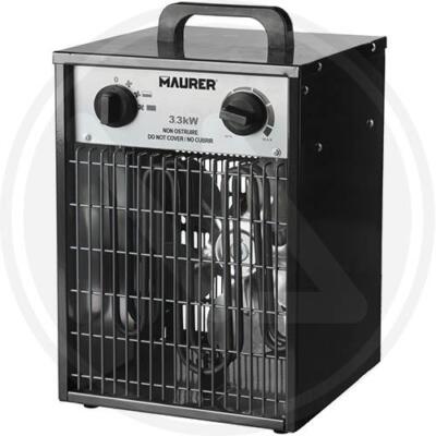 RISCALDATORE ELETTRICO INDUSTRIALE REI 1650-3300 WATT CON VENTOLA MAURER