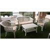 SALOTTO SET DA GIARDINO IN RESINA BIANCO VERANDA 4 PEZZI MADE IN ITALY