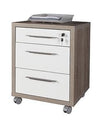 KIT CASSETTIERA 3 CASSETTI ROVERETARTUFO/BIANCO CM. 45X48,5X63H